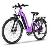 Oiios Glide Step Thru Electric Bicycle for Adults - UL Certified - 48V 750W 29 inch - Hydraulic Brakes Turn Signals Color Display