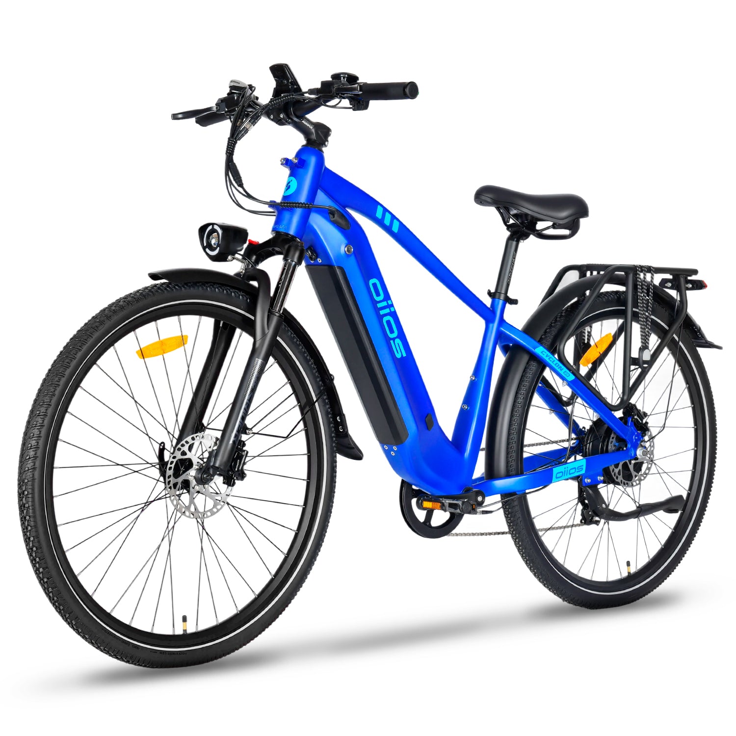 Oiios Cyclon Commuter Electric Bike for Adults - UL Certified - 48V 750W 29 in - Hydraulic Brakes Turn Signals LED Lights - SKU: CYCLON_48156_GREY