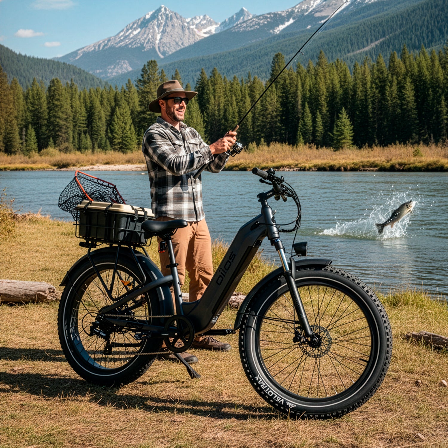 Oiios Dyno Electric Bike Fat Tire Step Thru for Adults - UL Certified 750W 26 in 48V - Hydraulic Brakes LED Lights Turn Signals