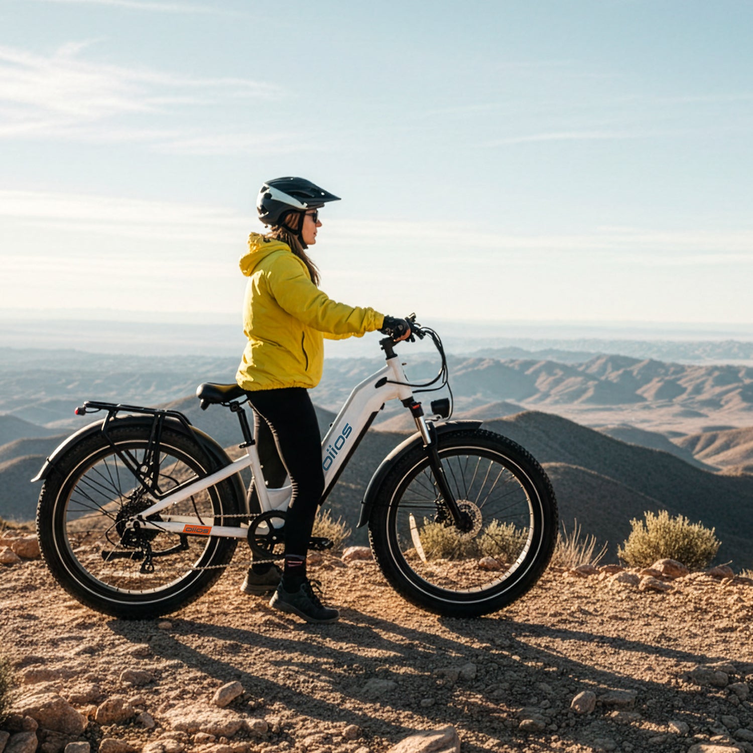Oiios Dyno Electric Bike Fat Tire Step Thru for Adults - UL Certified 750W 26 in 48V - Hydraulic Brakes LED Lights Turn Signals