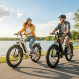 Oiios Dyno Electric Bike Fat Tire Step Thru for Adults - UL Certified 750W 26 in 48V - Hydraulic Brakes LED Lights Turn Signals