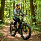 Oiios Dyno Electric Bike Fat Tire Step Thru for Adults - UL Certified 750W 26 in 48V - Hydraulic Brakes LED Lights Turn Signals