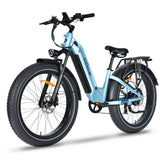 Oiios Dyno Electric Bike Fat Tire Step Thru for Adults - UL Certified 750W 26 in 48V - Hydraulic Brakes LED Lights Turn Signals