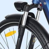 Oiios Glide Step Thru Electric Bicycle for Adults - UL Certified - 48V 750W 29 inch - Hydraulic Brakes Turn Signals Color Display