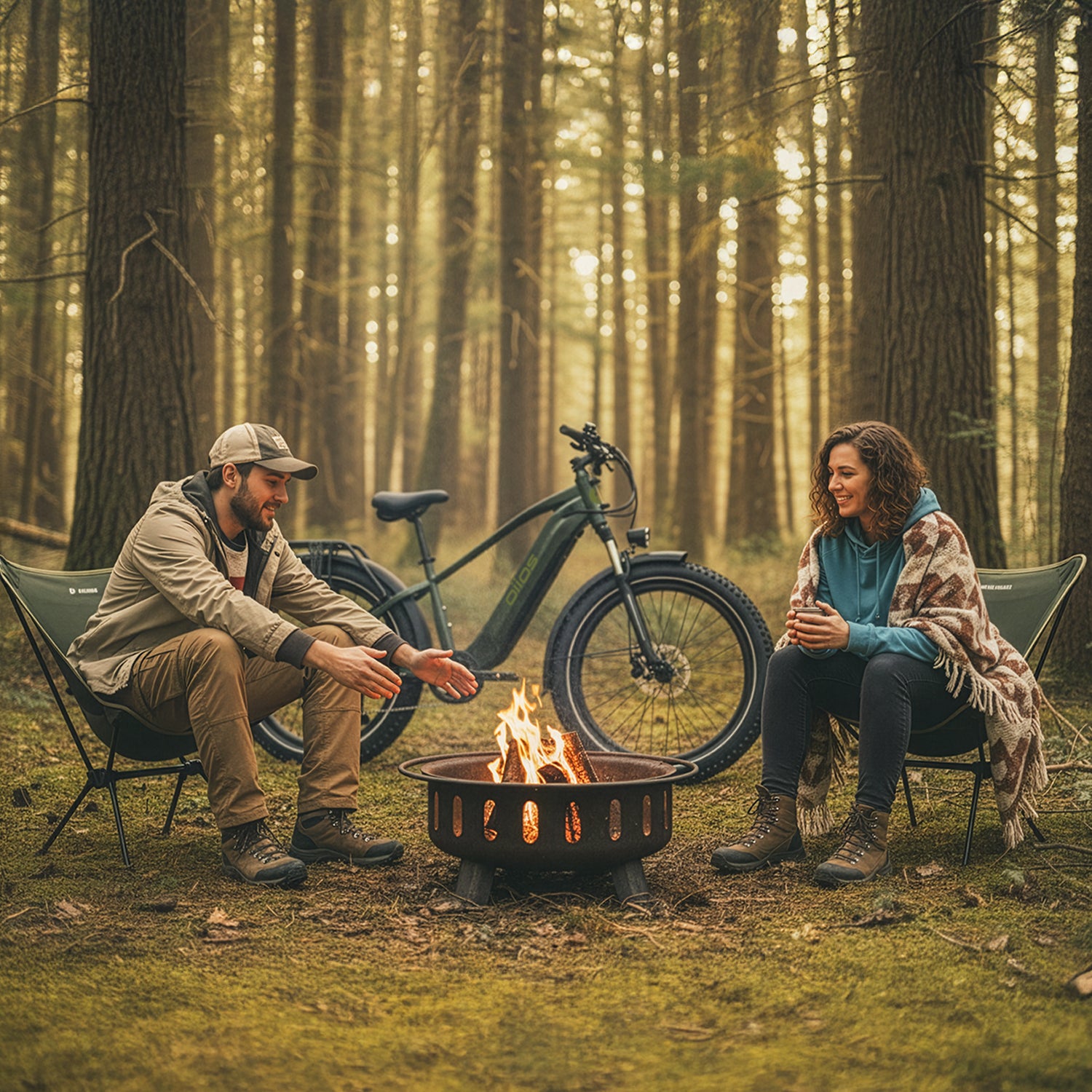 Oiios Powa Electric Bike Fat Tire Step Over for Adults – UL Certified 48V 750W 26 in – Hydraulic Brakes LED Lights Turn Signals