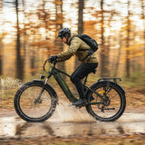 Oiios Powa Electric Bike Fat Tire Step Over for Adults – UL Certified 48V 750W 26 in – Hydraulic Brakes LED Lights Turn Signals