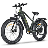 Oiios Powa Electric Bike Fat Tire Step Over for Adults – UL Certified 48V 750W 26 in – Hydraulic Brakes LED Lights Turn Signals