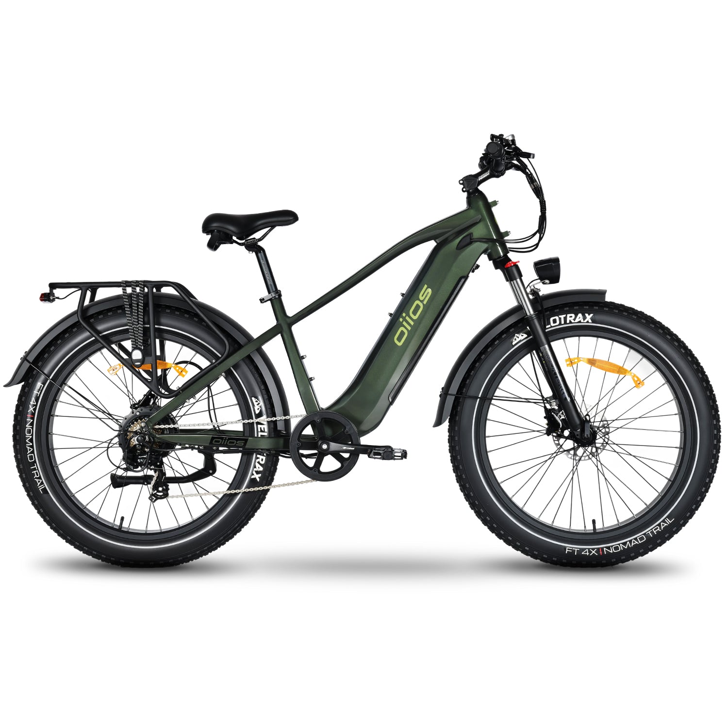 Oiios Powa Electric Bike Fat Tire Step Over for Adults – UL Certified 48V 750W 26 in – Hydraulic Brakes LED Lights Turn Signals