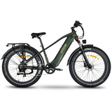 Oiios Powa Electric Bike Fat Tire Step Over for Adults – UL Certified 48V 750W 26 in – Hydraulic Brakes LED Lights Turn Signals
