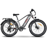 Oiios Powa Electric Bike Fat Tire Step Over for Adults – UL Certified 48V 750W 26 in – Hydraulic Brakes LED Lights Turn Signals