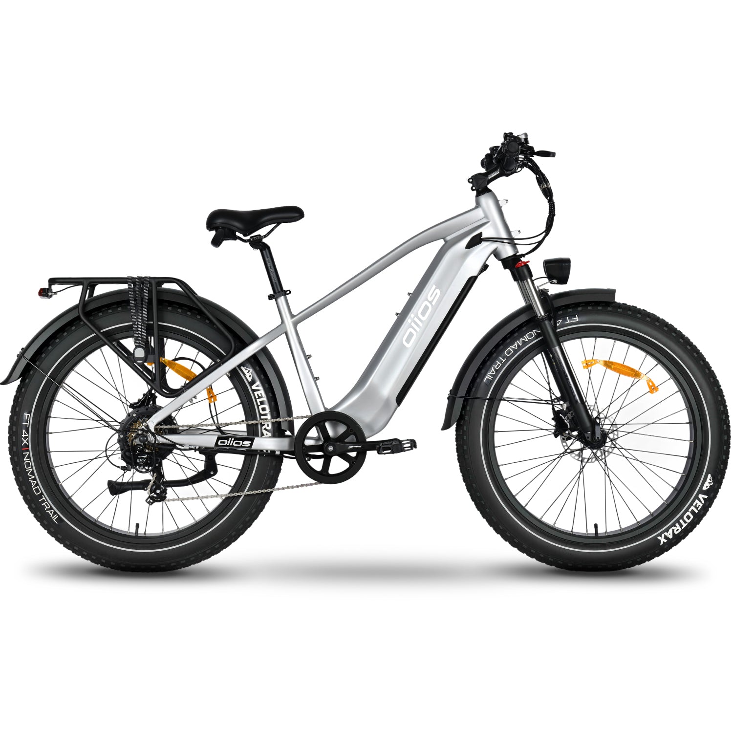Oiios Powa Electric Bike Fat Tire Step Over for Adults – UL Certified 48V 750W 26 in – Hydraulic Brakes LED Lights Turn Signals