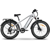 Oiios Powa Electric Bike Fat Tire Step Over for Adults – UL Certified 48V 750W 26 in – Hydraulic Brakes LED Lights Turn Signals