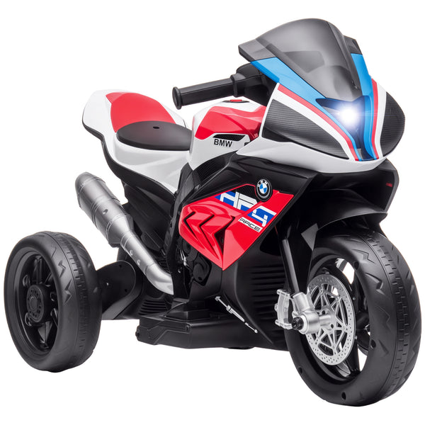 Aosom Licensed 6V Kids Ride on Motorcycle, Off-Road Battery Powered Three Wheels Dirtbike with USB, AUX, Music and Headlight for Toddler