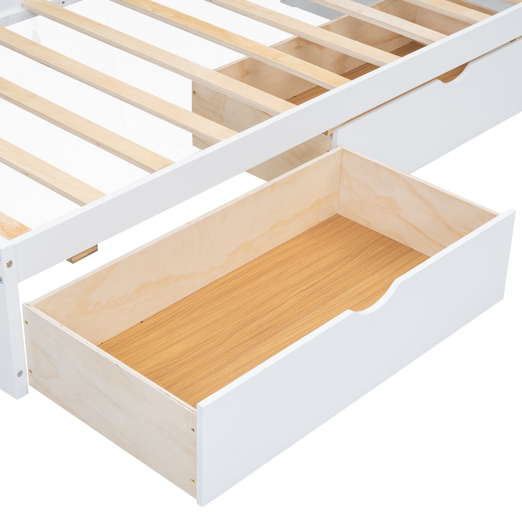 Vinsetto Twin Size Daybed with 2 Storage Drawers, Storage Cabinets, USB Ports, Solid Wood and MDF, 86\\" L x 51\\" W x 37.5\\" H, White