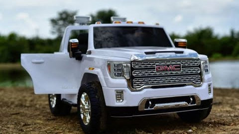 2026 UPGRADED GMC Sierra 24V 2 Seater Kids Ride On Car With Remote Control