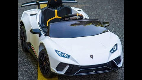 2026 12V Lamborghini Huracan DELUXE Kids Electric Ride On Car with Remote Control
