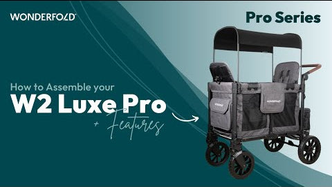 Wonderfold W2 Luxe Pro Double Stroller Wagon