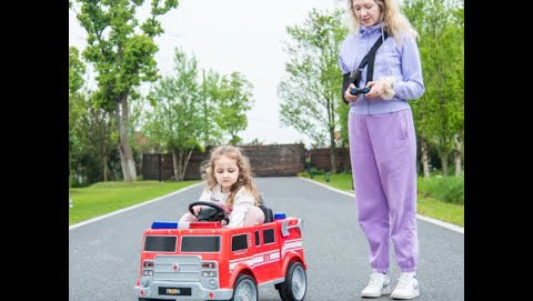 2026 Fire Truck 12V DELUXE Kids Ride On Car with Remote Control