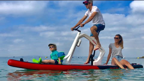 Red Shark ENJOY Water Bike with Optional Electric Power Fin Attachment