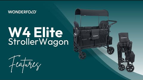 Wonderfold W4 Elite Stroller Wagon (Quad)