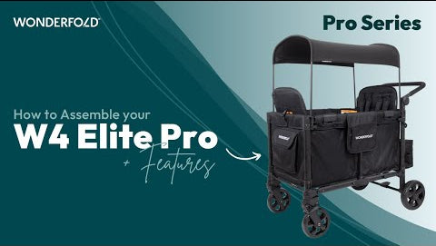 Wonderfold W4 Elite Pro Quad Stroller Wagon