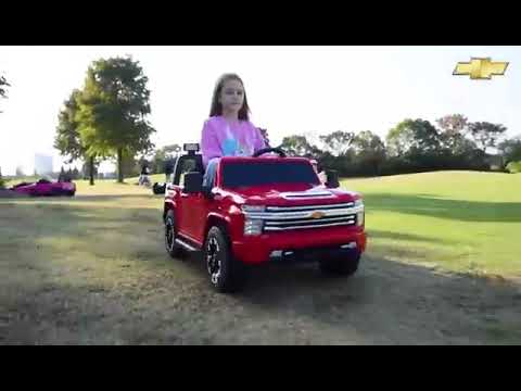 2026 Chevy Silverado 24V 4X4 2 Seater DELUXE Kids Ride On Car with Remote Control