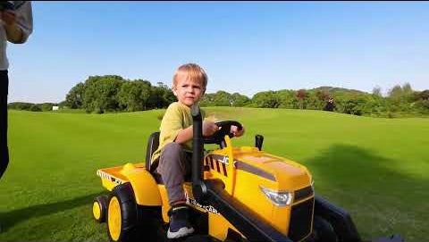 12V Excavator Tractor Kids Ride On Car with Remote Control