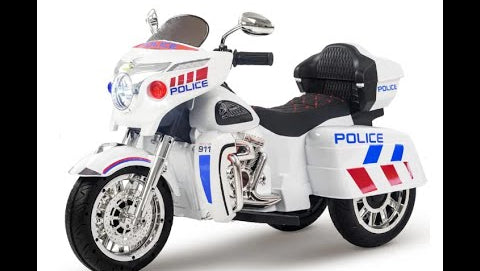 12V Kids Ride on Three-Wheeled Motorcycle For Age 3 -8