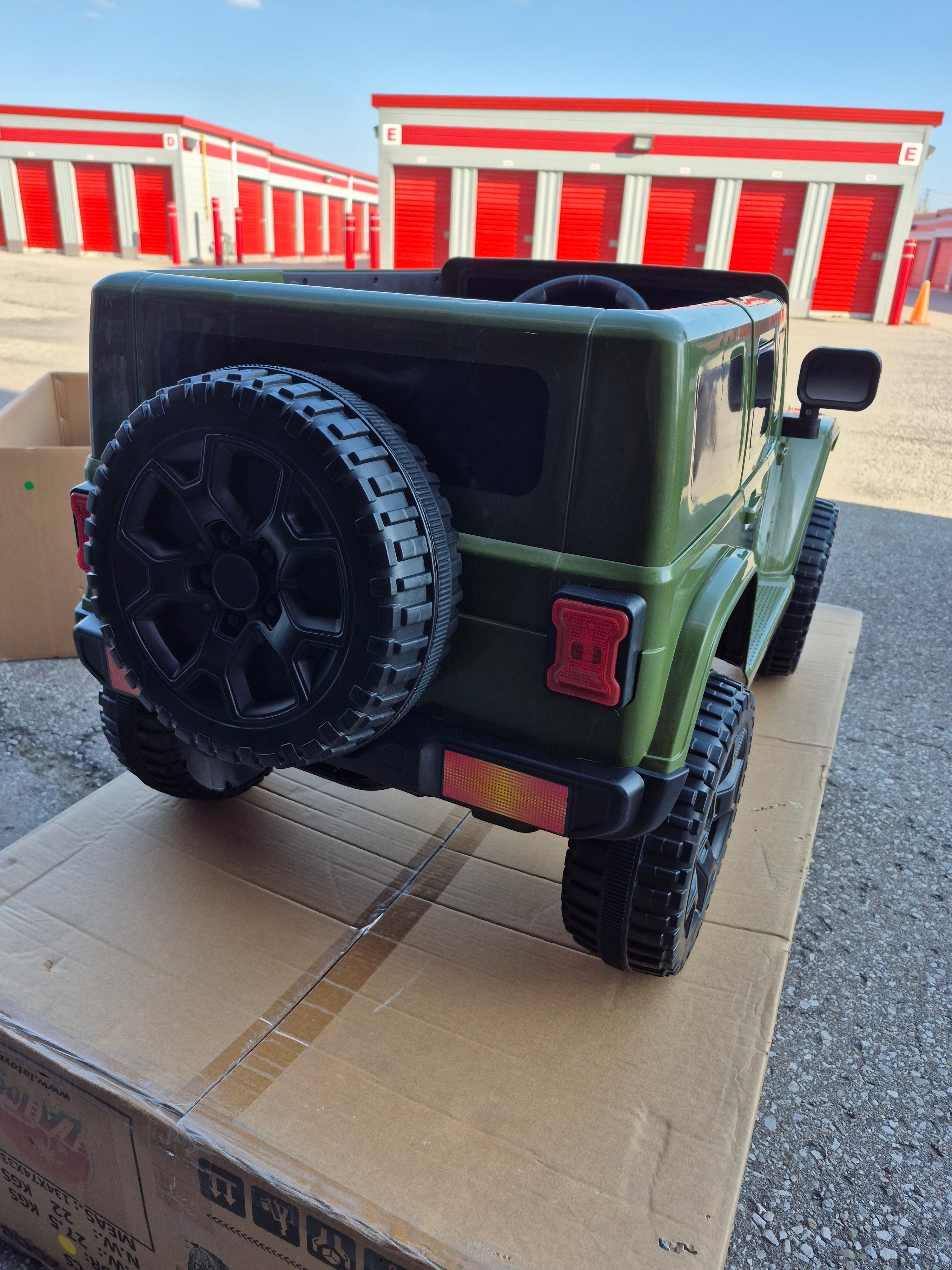 2026 JEEP WRANGLER STYLE 12V DELUXE KIDS RIDE ON CAR WITH REMOTE CONTROL
