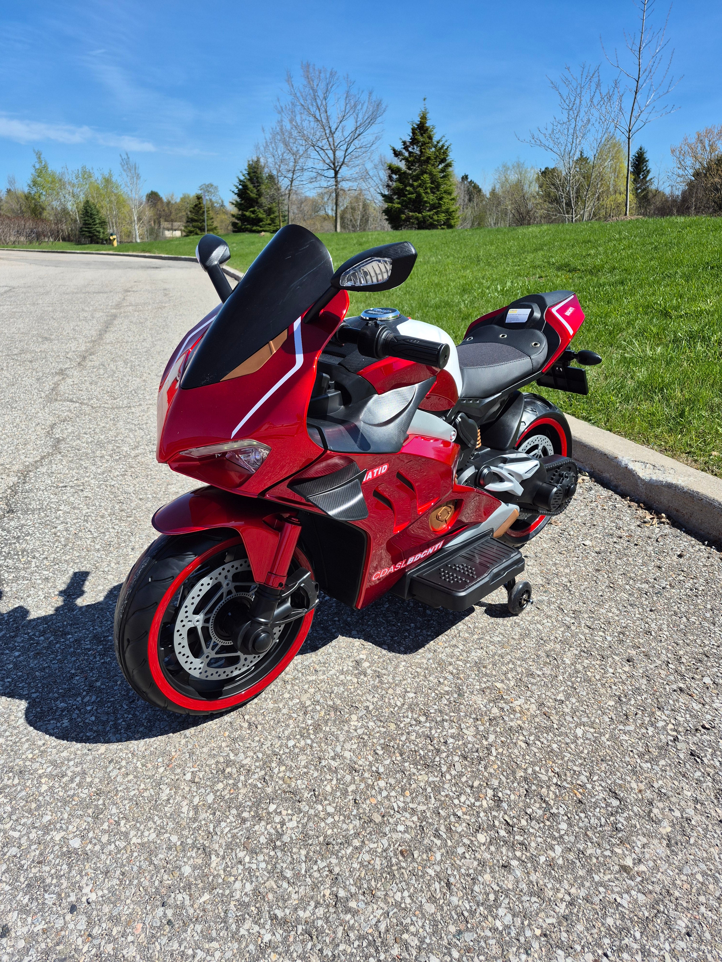 2026 Ducati Style 12V Kids Motorcycle for Age 3 to 8