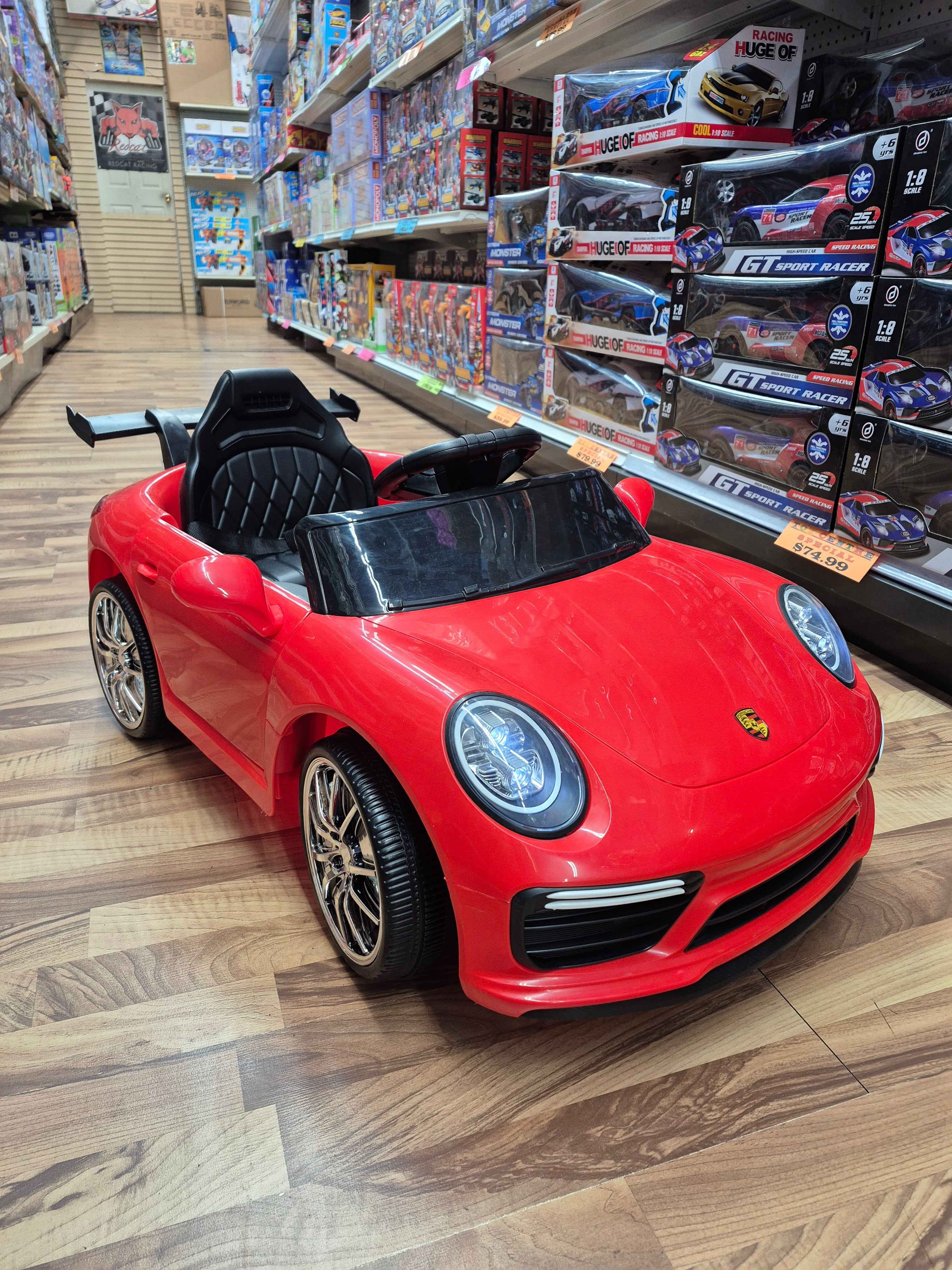 Porsche Style Kids Ride On Car with Remote Control