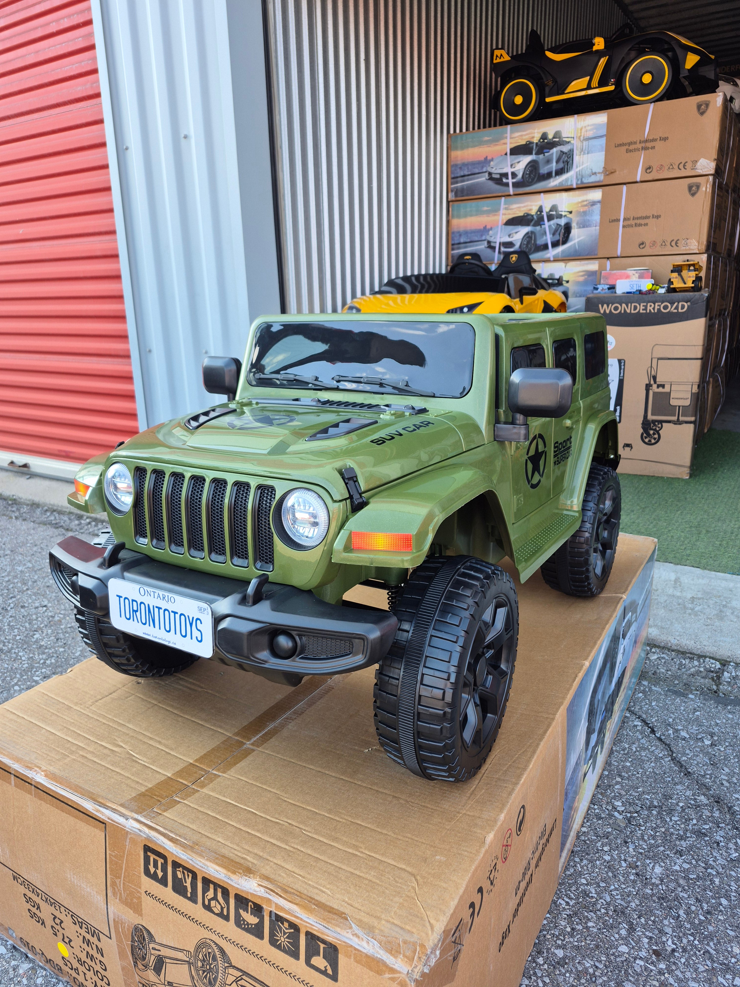 2026 JEEP WRANGLER STYLE 12V DELUXE KIDS RIDE ON CAR WITH REMOTE CONTROL
