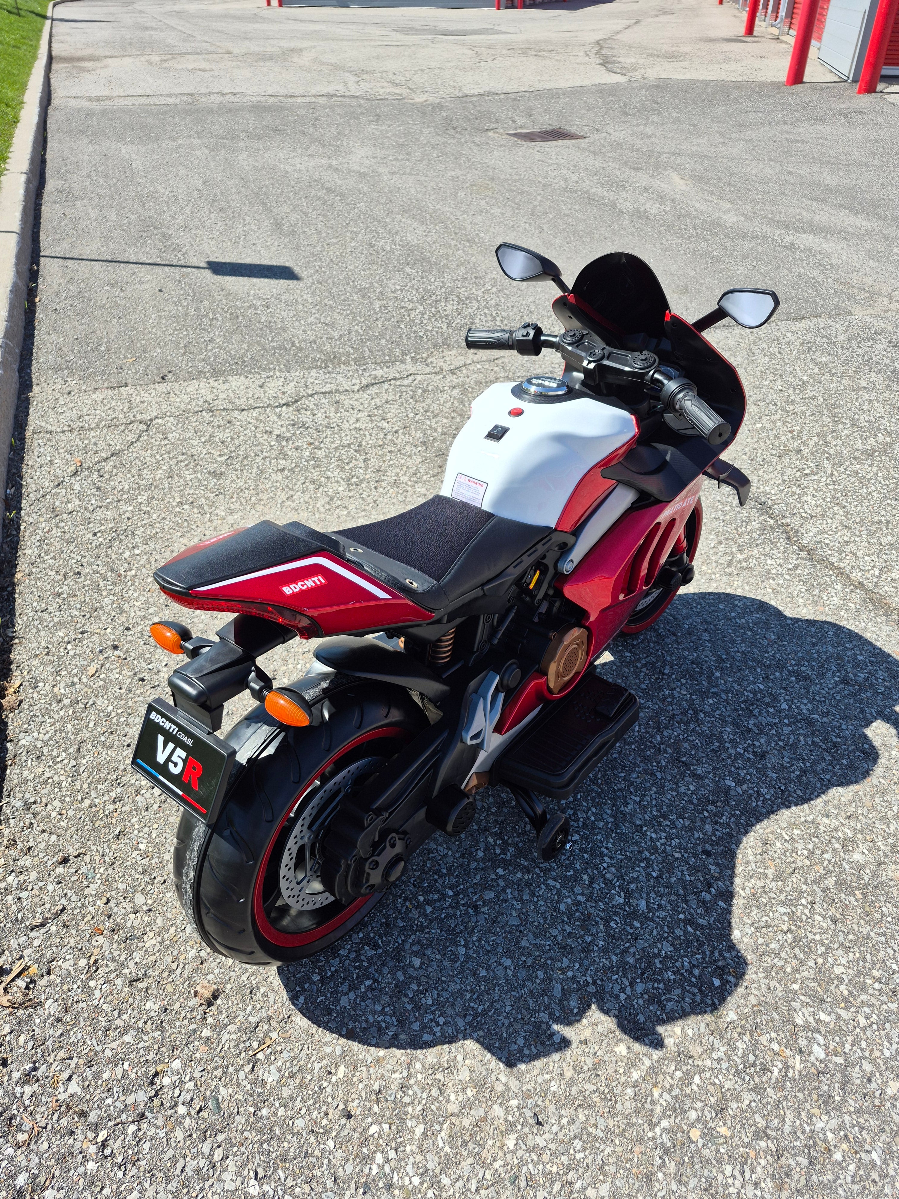 2026 Ducati Style 12V Kids Motorcycle for Age 3 to 8