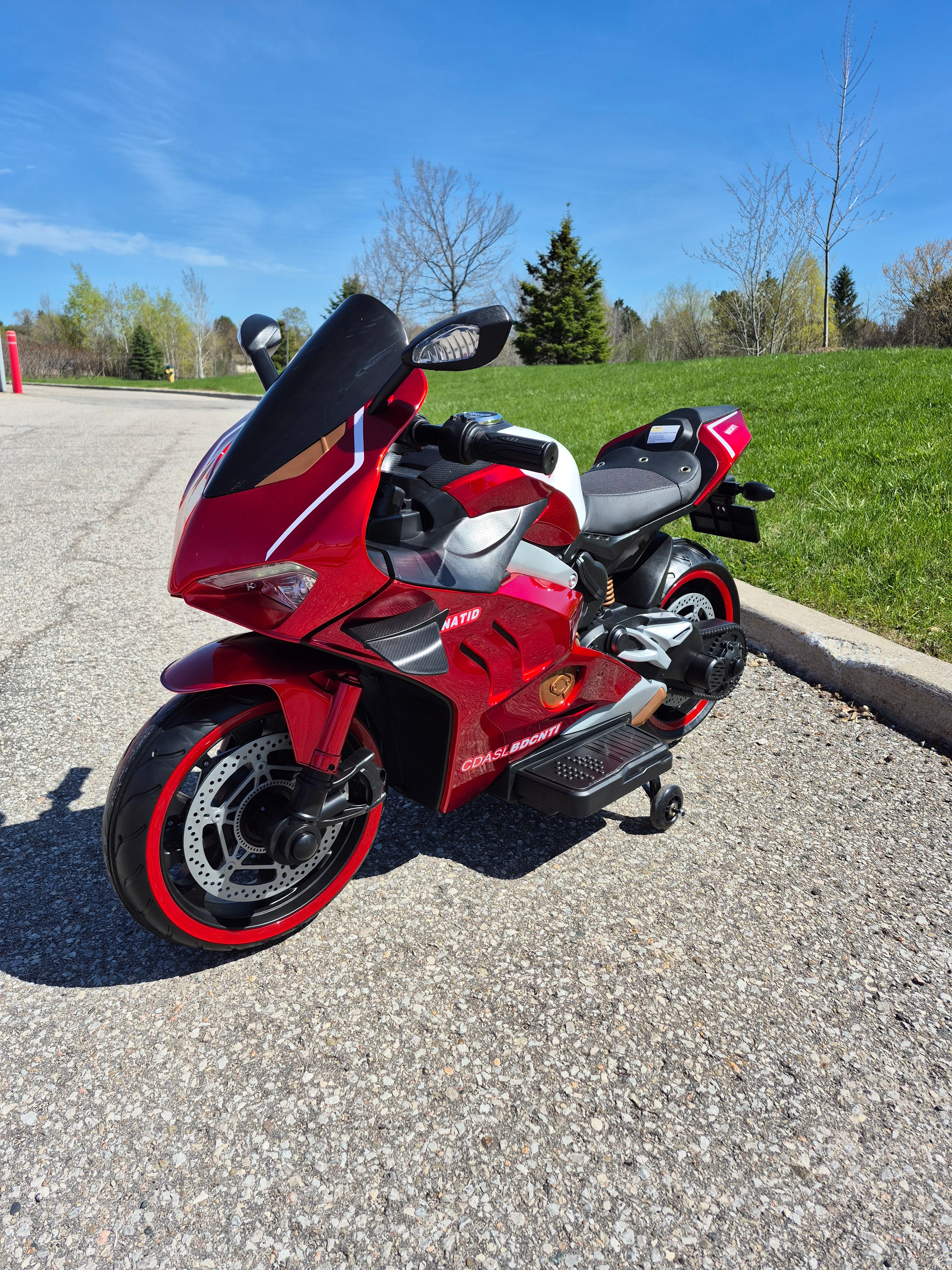 2026 Ducati Style 12V Kids Motorcycle for Age 3 to 8