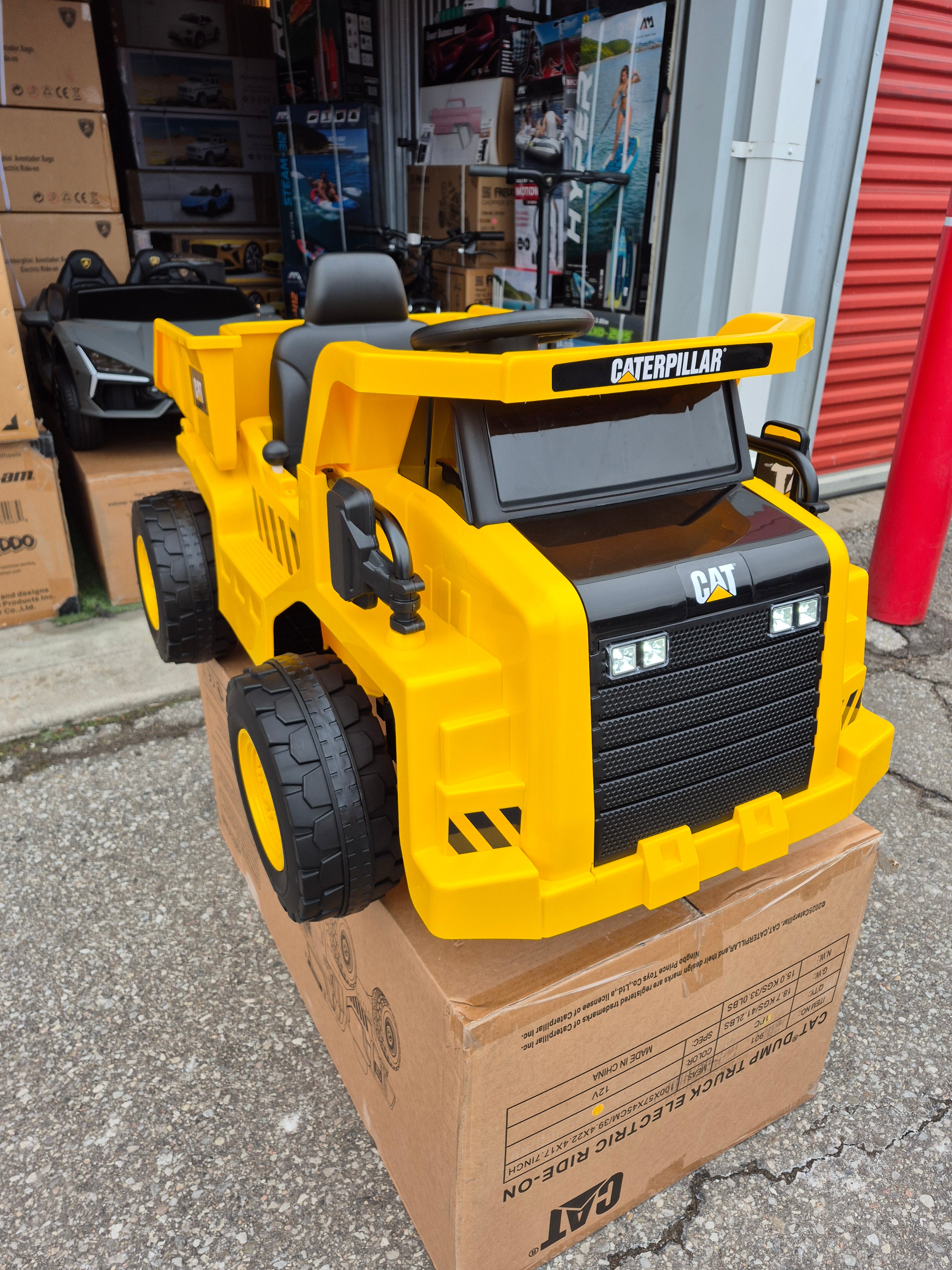12V CAT Electric Dump Truck Kids Ride On