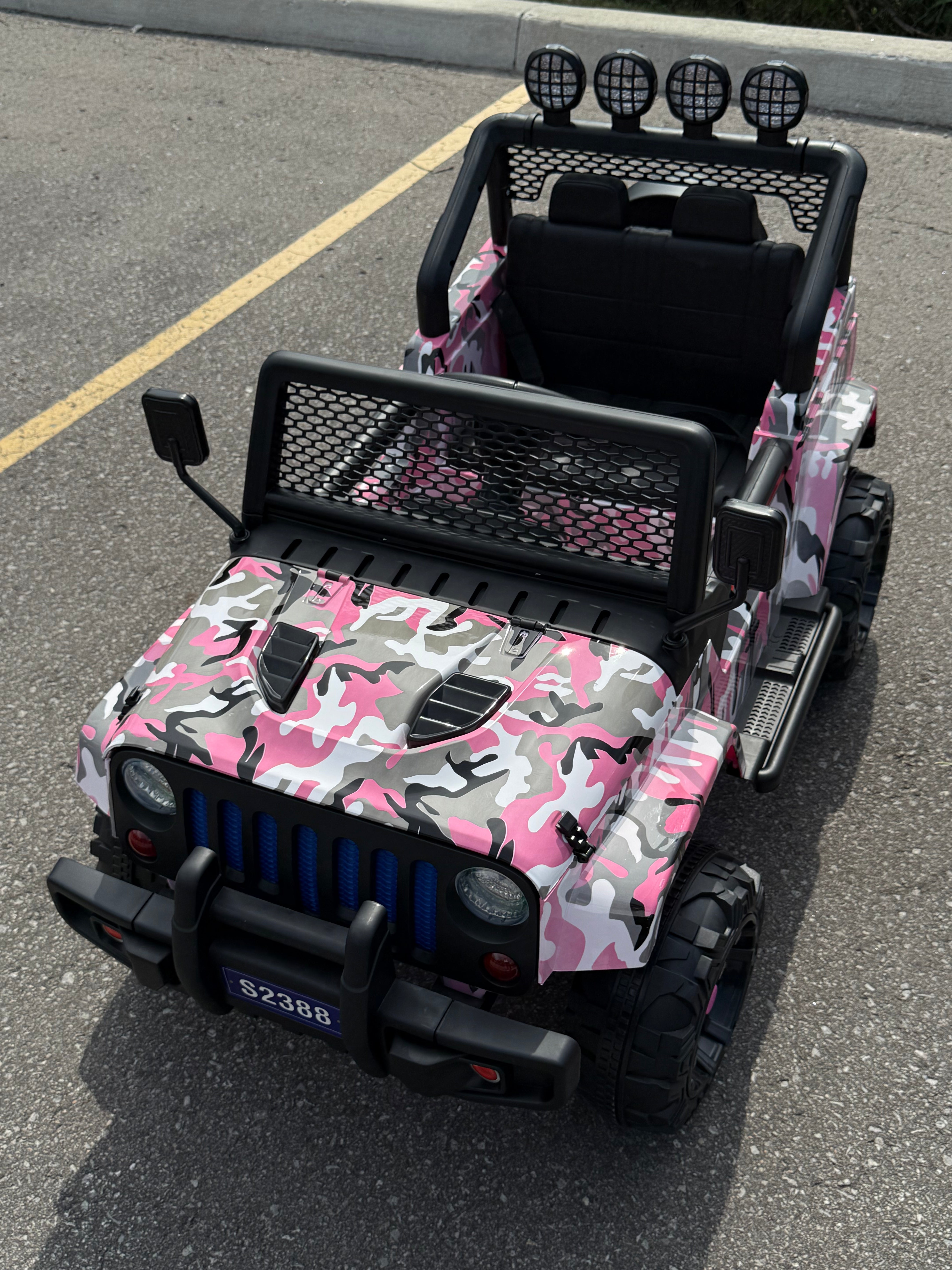 2026 Camo Jeep 12V Kids Ride On Car with Remote Control