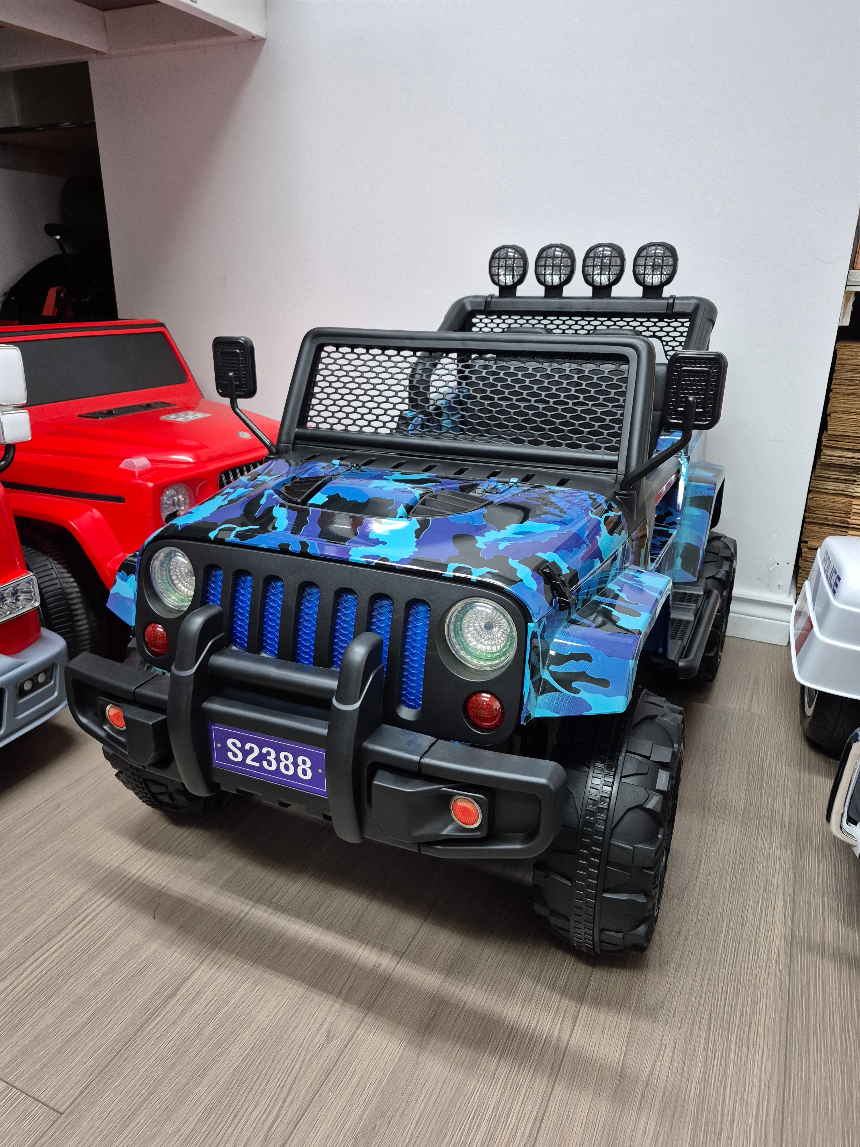 2026 Camo Jeep 12V Kids Ride On Car with Remote Control