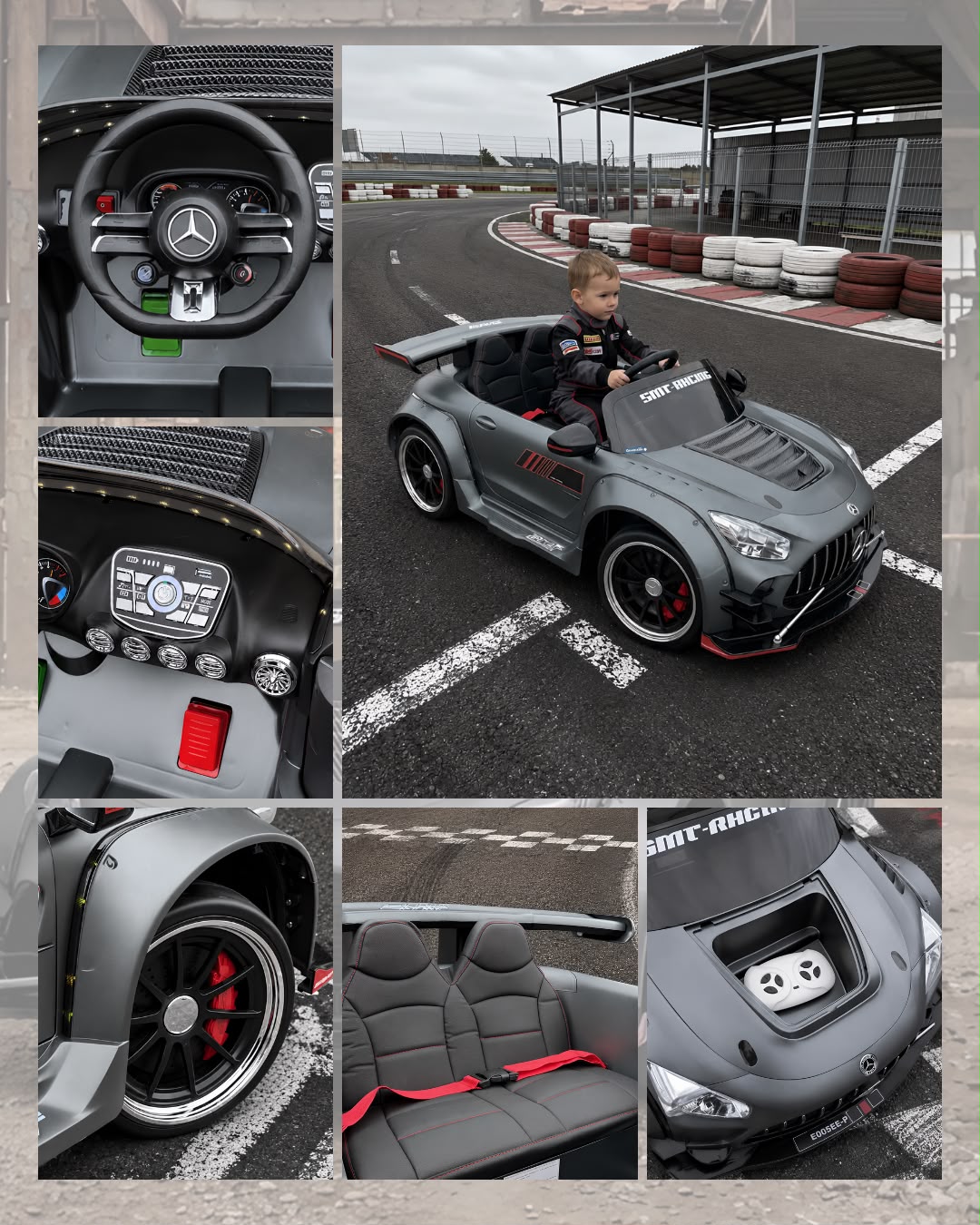 2026 24V Mercedes Benz GT Widebody NEW 2 Seater Race Car with Remote Control with DRIFT