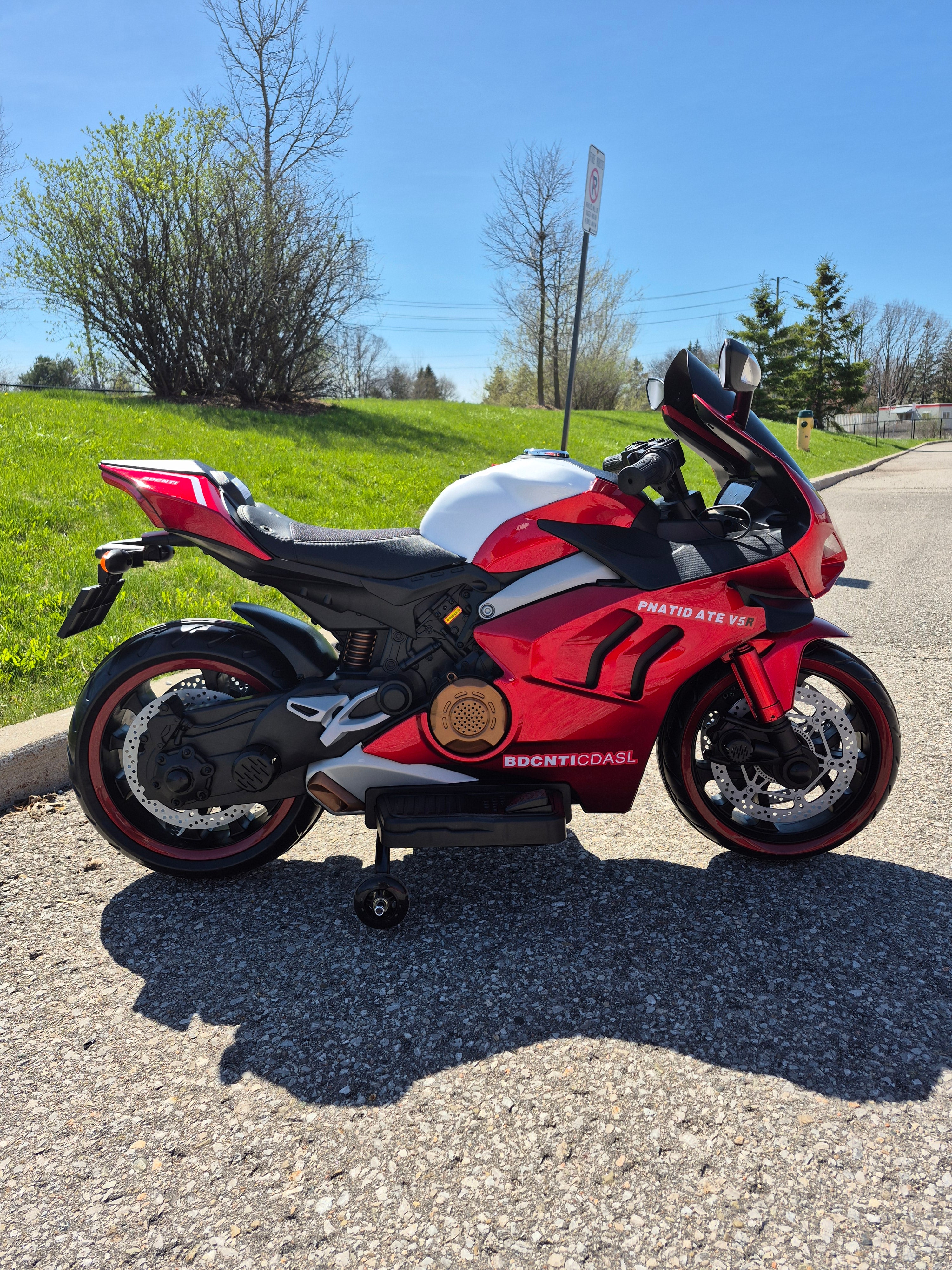 2026 Ducati Style 12V Kids Motorcycle for Age 3 to 8