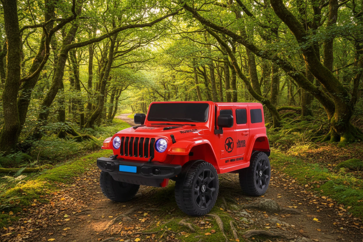 2026 JEEP WRANGLER STYLE 12V DELUXE KIDS RIDE ON CAR WITH REMOTE CONTROL
