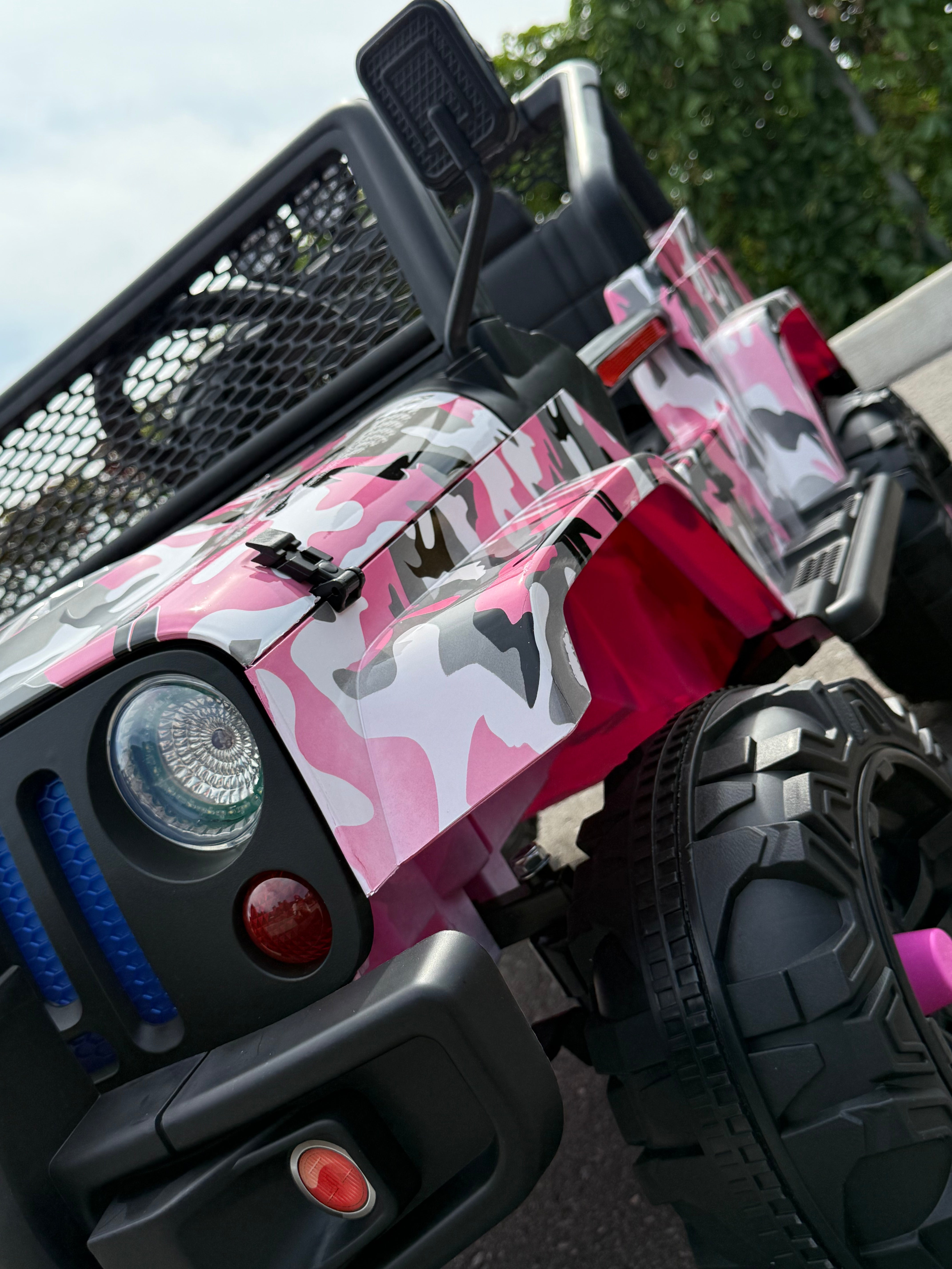 2026 Camo Jeep 12V Kids Ride On Car with Remote Control