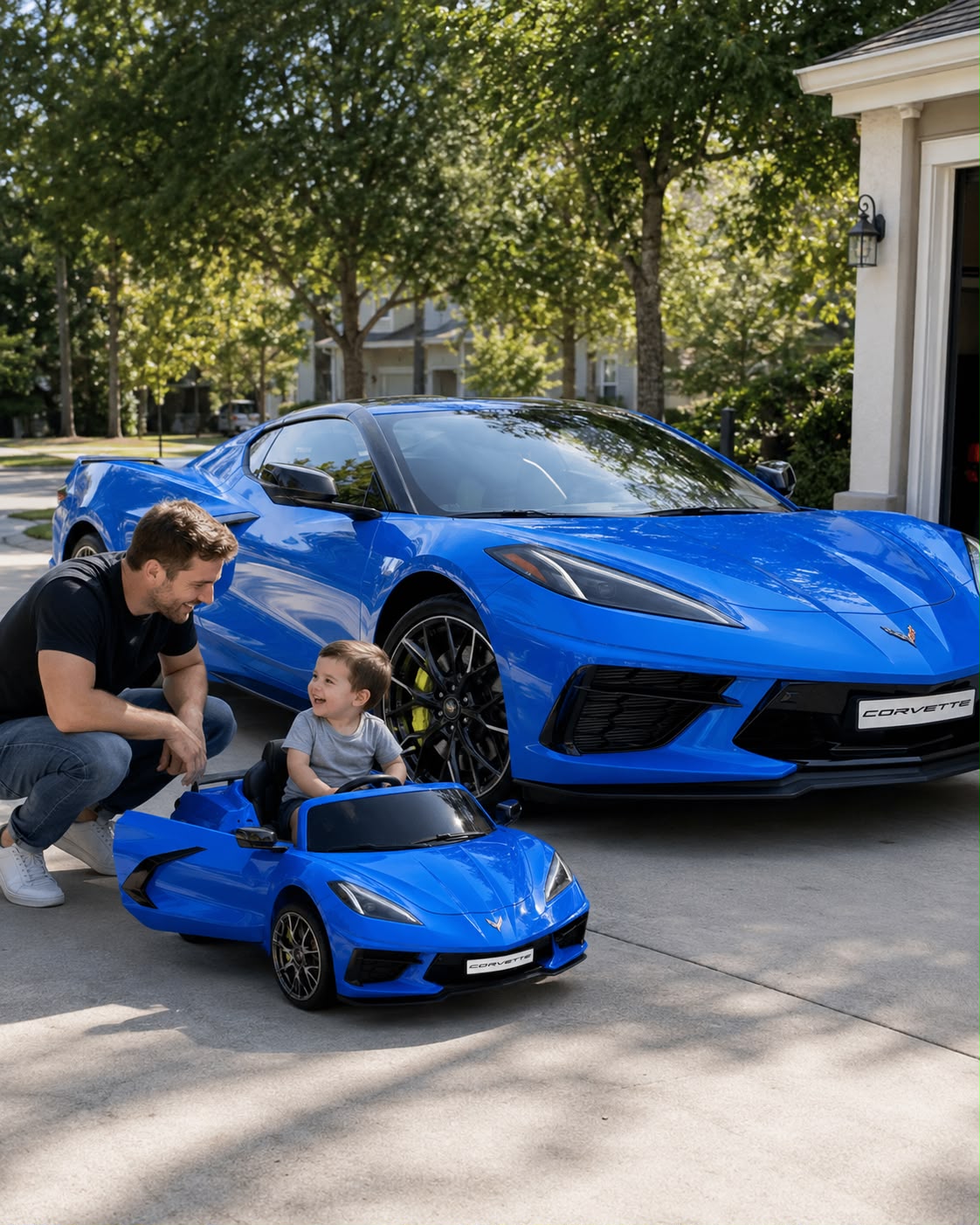 24V Chevrolet Corvette C8 2 Seater DELUXE EDITION Kids Ride on Car with Remote Control