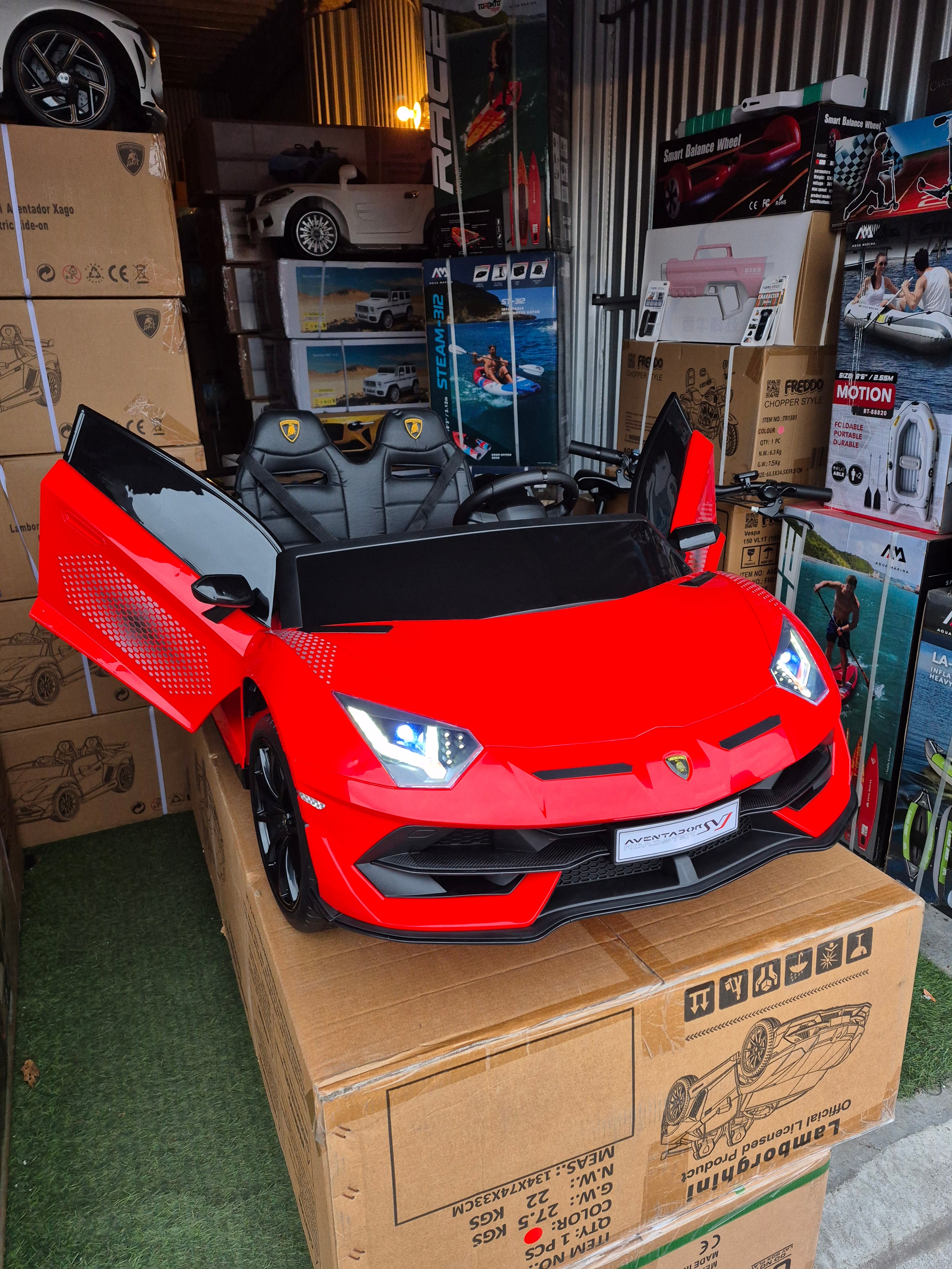 2026 Lamborghini Aventador SVJ 24V XL 2 Seater Kids Ride On Car with Remote Control