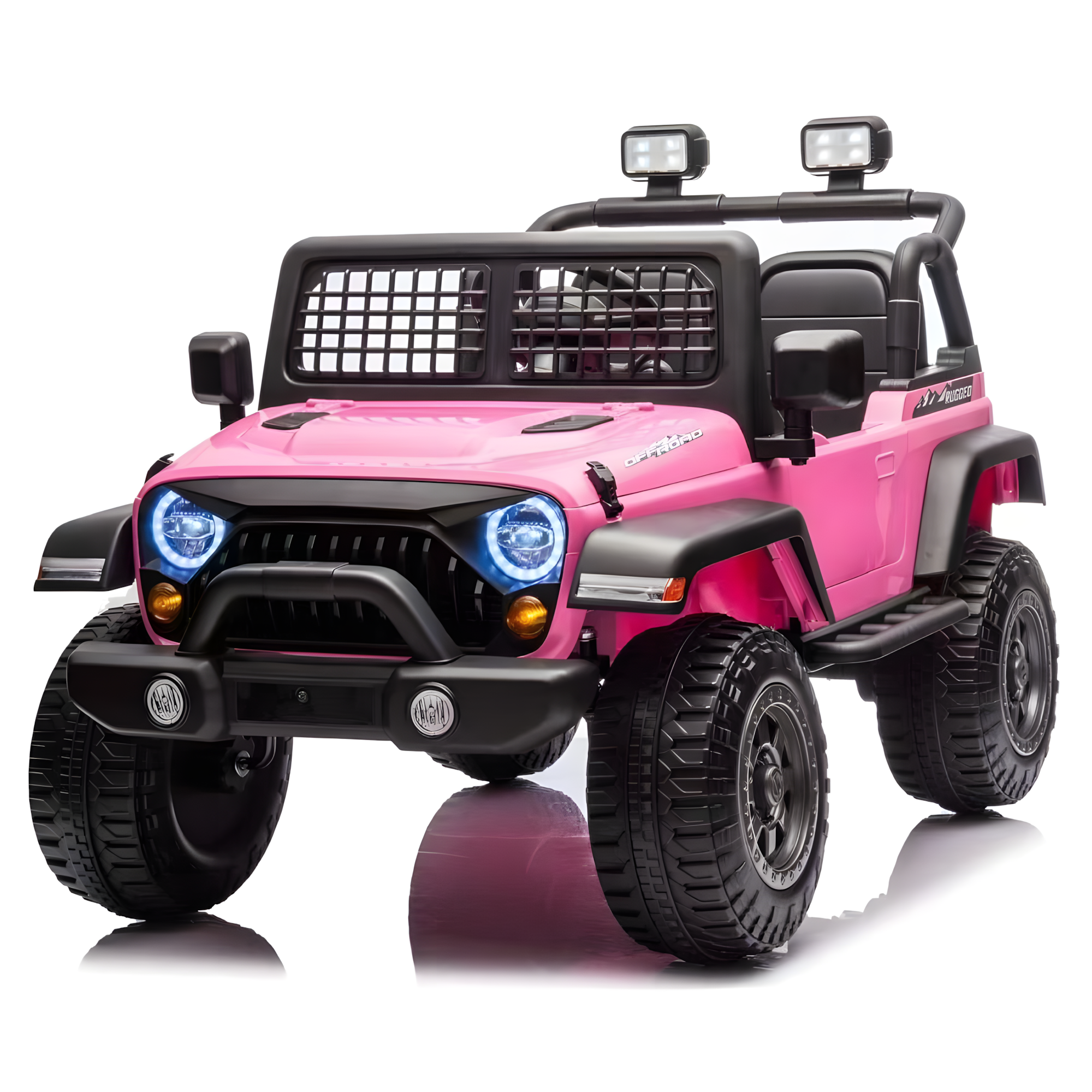 2026 Rugged Jeep Style 12V Kids Ride On Car with Remote Control