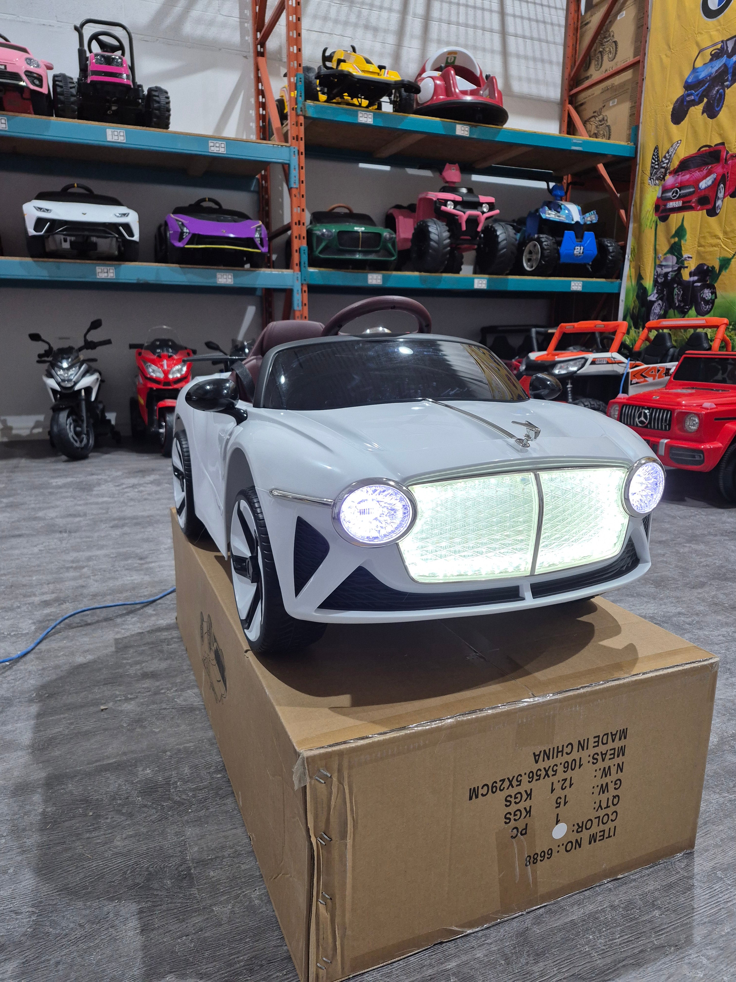 2026 Bentley Style 12V Kids Ride On Car with Remote Control