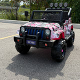 2026 Camo Jeep 12V Kids Ride On Car with Remote Control