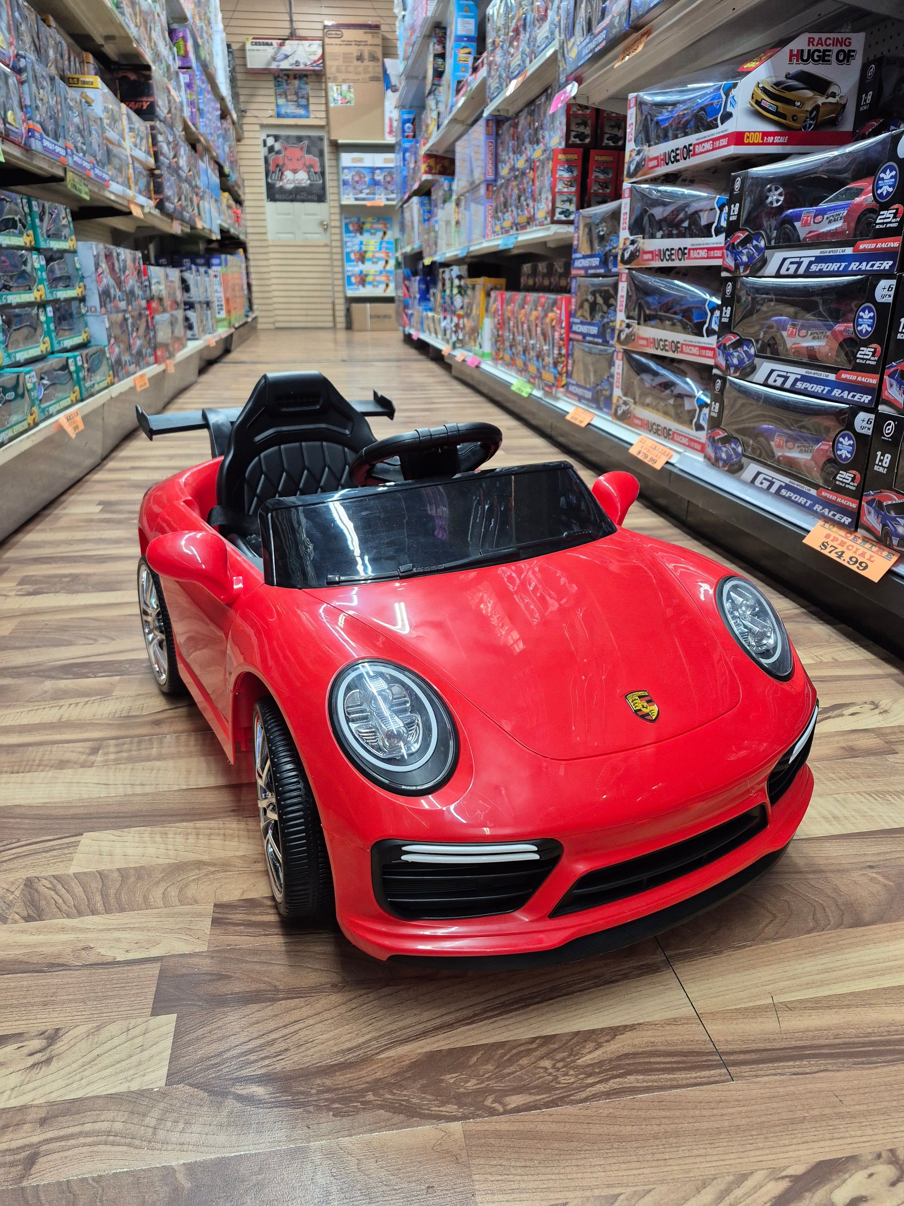 Porsche Style Kids Ride On Car with Remote Control