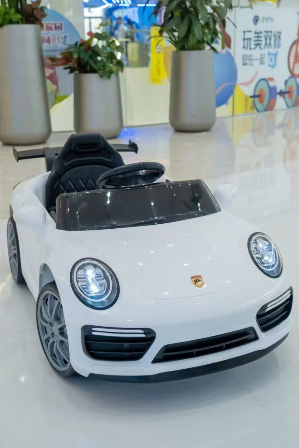 Porsche Style Kids Ride On Car with Remote Control