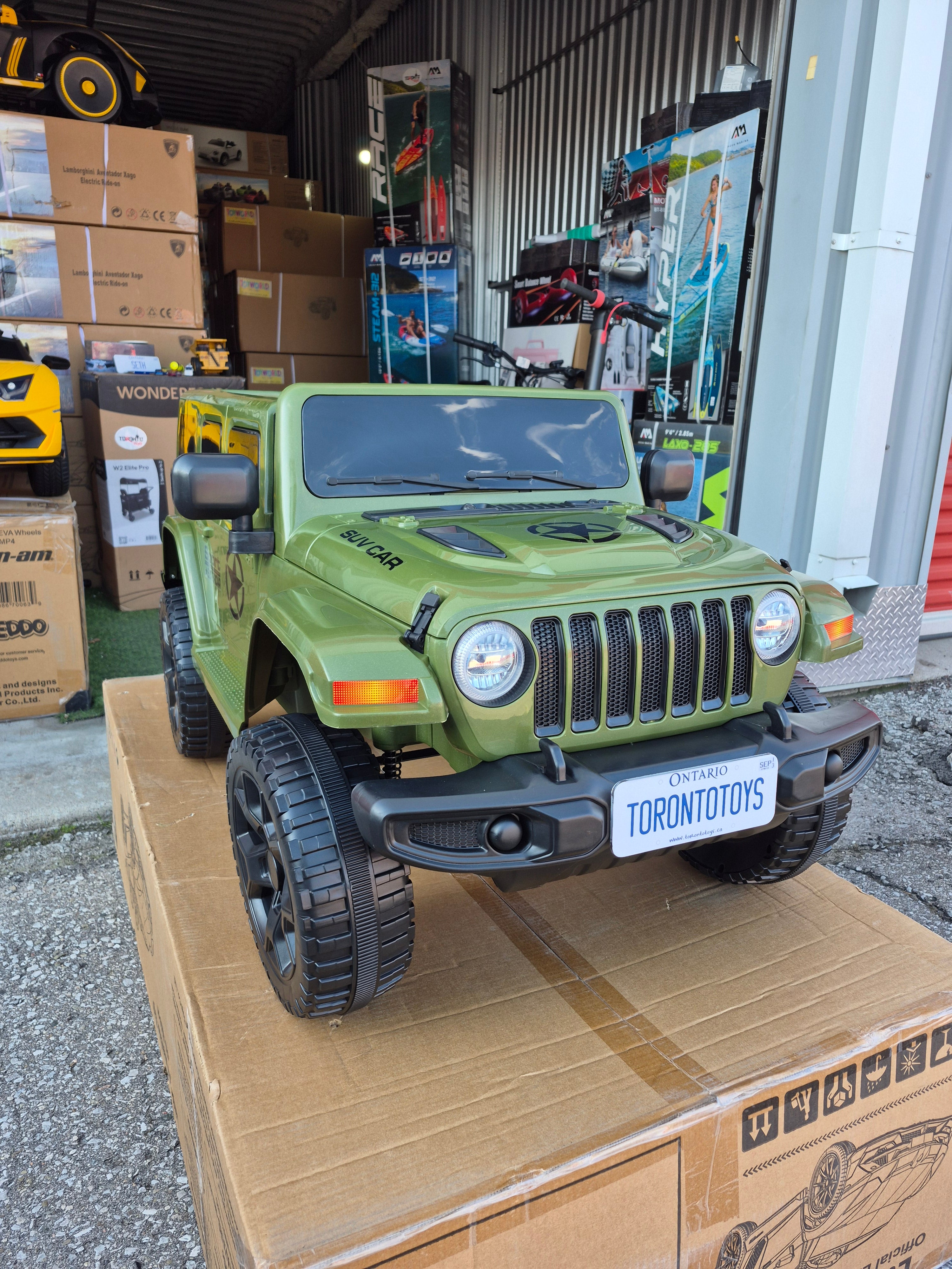 2026 JEEP WRANGLER STYLE 12V DELUXE KIDS RIDE ON CAR WITH REMOTE CONTROL