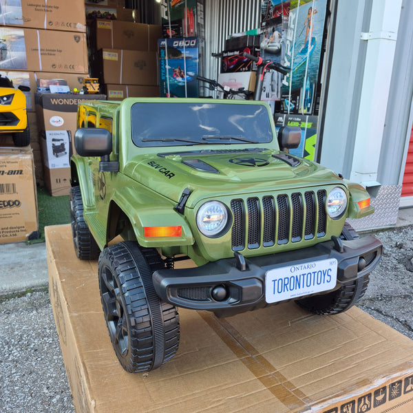 2026 JEEP WRANGLER STYLE 12V DELUXE KIDS RIDE ON CAR WITH REMOTE CONTROL